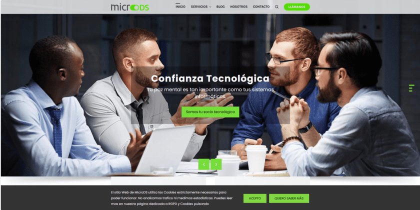 WEB de MicroDS en tiempo record